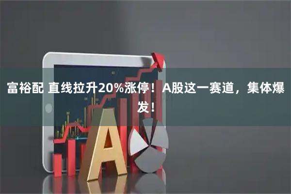 富裕配 直线拉升20%涨停！A股这一赛道，集体爆发！
